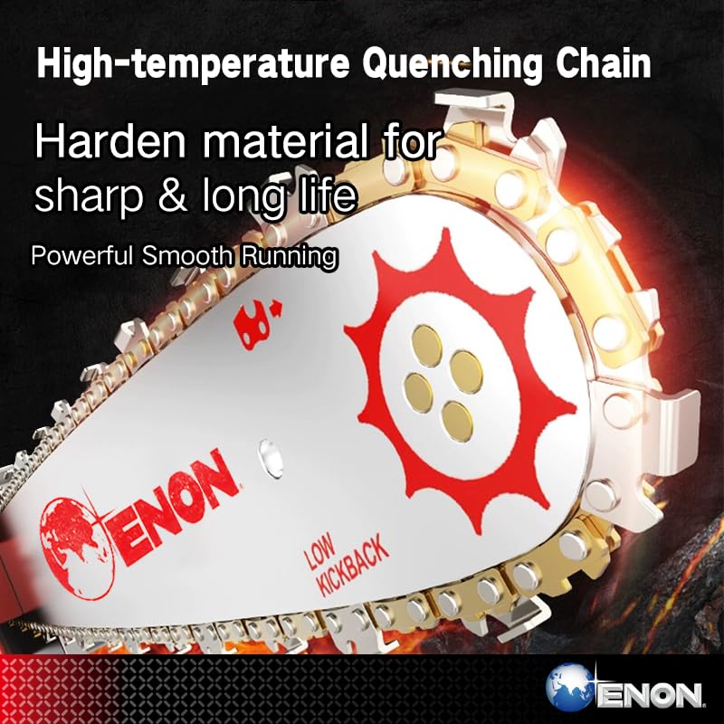 ENON Gasoline 5818 Chainsaw 18inch 2700W 3000RPM, Engine Displacement 58CC Chainsaw, Woodcutting Saw for Farm, Garden and Ranch with Tool Kit (XE-GCS) ENON Gasoline 5818 Chainsaw 18inch 2700W 3000RPM, Engine Displacement 58CC Chainsaw, Woodcutting Saw for Farm, Garden and Ranch with Tool Kit (XE-GCS)